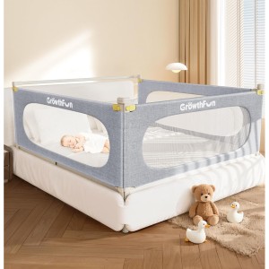 3-Piece King Size Bed Rail Set